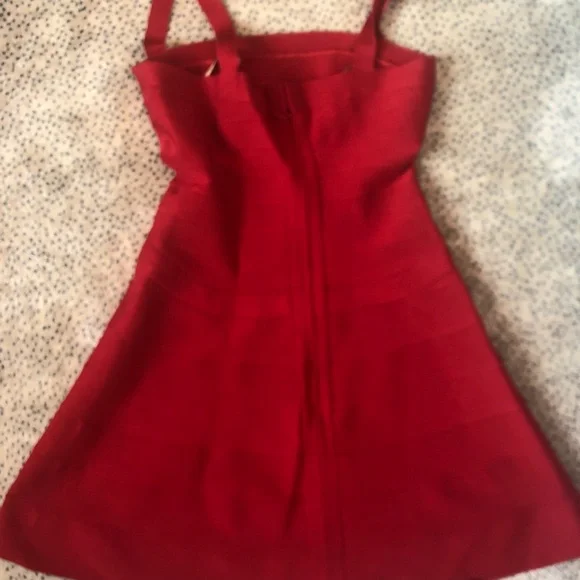 Herve Leger red minidress